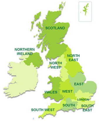 Map of UK