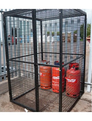 4ft x 4ft, 6ft high walk in gas bottle cage