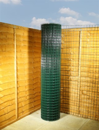 green pvc wire mesh 2 x 2 10G 6ft x 25m