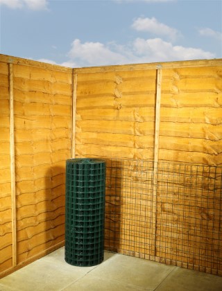 green pvc wire mesh 2 x 2 10G 3ft x 25m