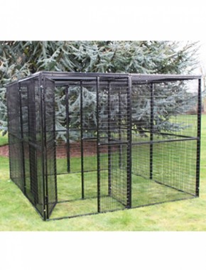 Metal Aviary 8ft x 8ft x 6ft high with safe entrance