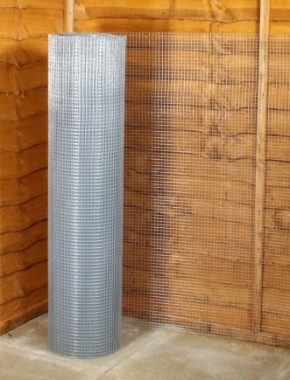 galvanised weld mesh 1/2 x 1/2 19G 4ft x 30m