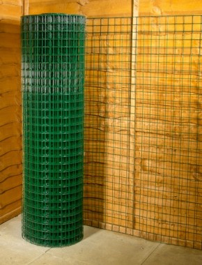 green pvc wire mesh 2 x 2 12G 5ft x 25m 0