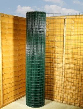 green pvc wire mesh 2 x 2 10G 6ft x 25m 0