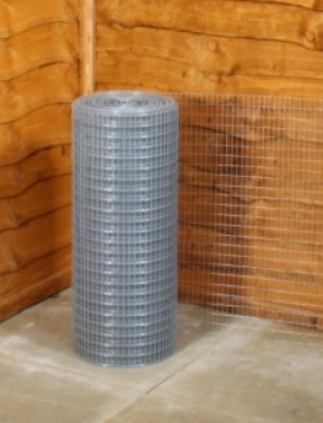 galvanised weld mesh 1 x 1/2 19G 2ft x 30m