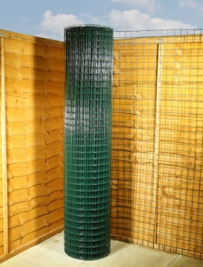 green pvc wire mesh 2 x 2 12G 6ft x 25m