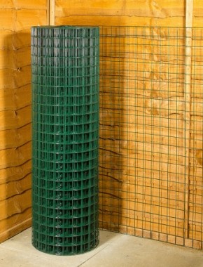 green pvc wire mesh 2 x 2 10G 4ft x 25m