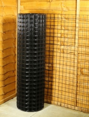 black pvc wire mesh 2 x 2 12G 4ft x 25m